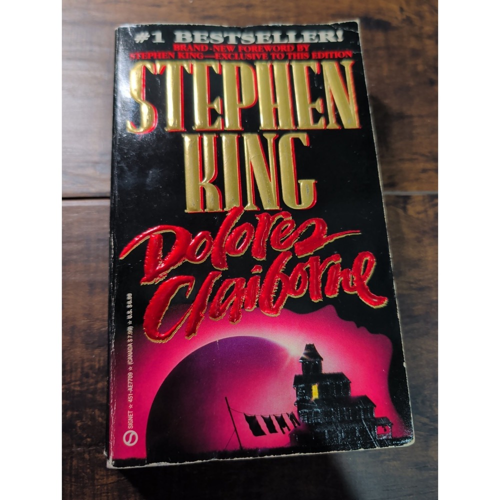 Dolores Claiborne Stephen King‎ 1993 First Signet Printing Horror Novel